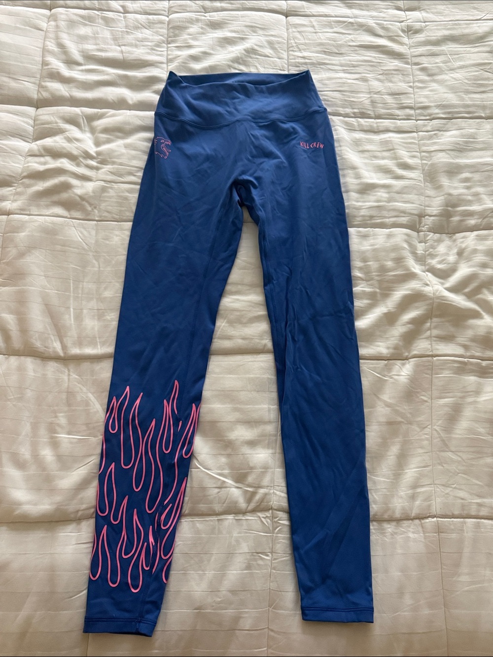 Kill Crew Blue & Pink Flame Leggings